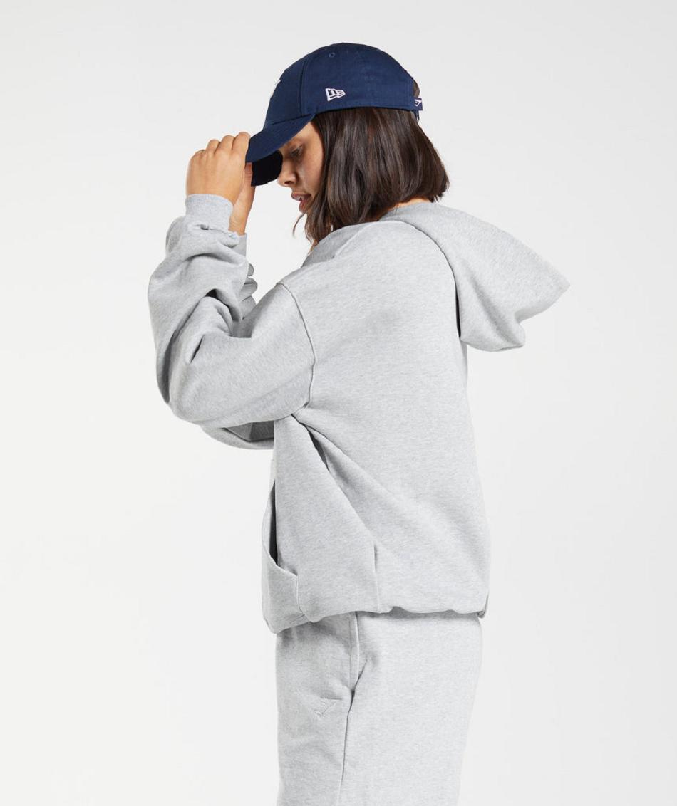 Sudadera Con Capucha Gymshark Rest Day Sweats Mujer Gris Claro | CO 2022RVD